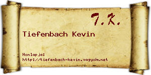 Tiefenbach Kevin névjegykártya